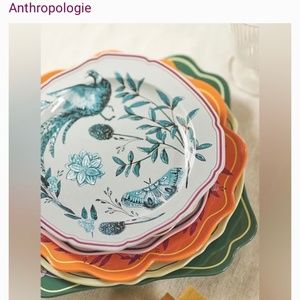 ISO Anthropologie Elin Dessert Plates Blue & Lilac